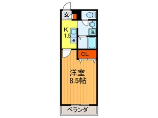 シャルマンエスパ－スの物件間取画像